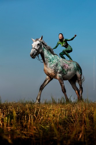 Евгений Литвинов: Horsejunction. Body art project.